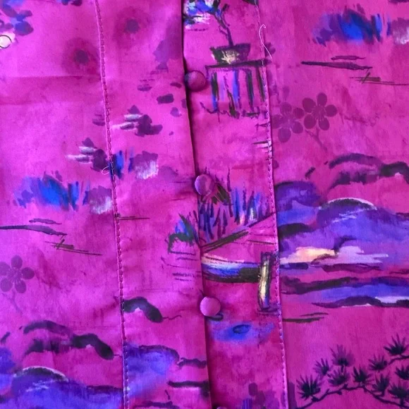 Zara Pink Floral Kimono Blouse Size Small - Picture 4 of 8